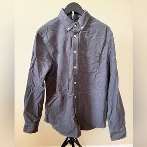 Men's Banana Republic Gray Button-Down Shirt